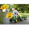 Minamas traktorius su priekaba ir kaušu - vaikams nuo 2,5 iki 5 metų | rollyKid John Deere | Rolly Toys